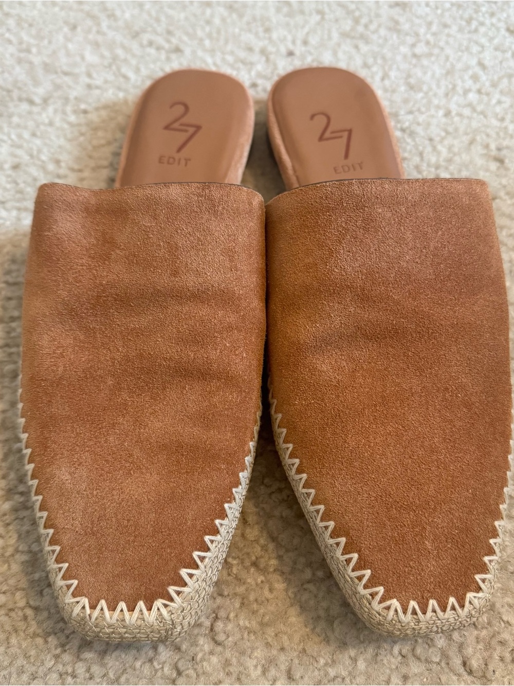27 EDIT Naturalizer Candice Suede Slip-On‎ Mules 7 M